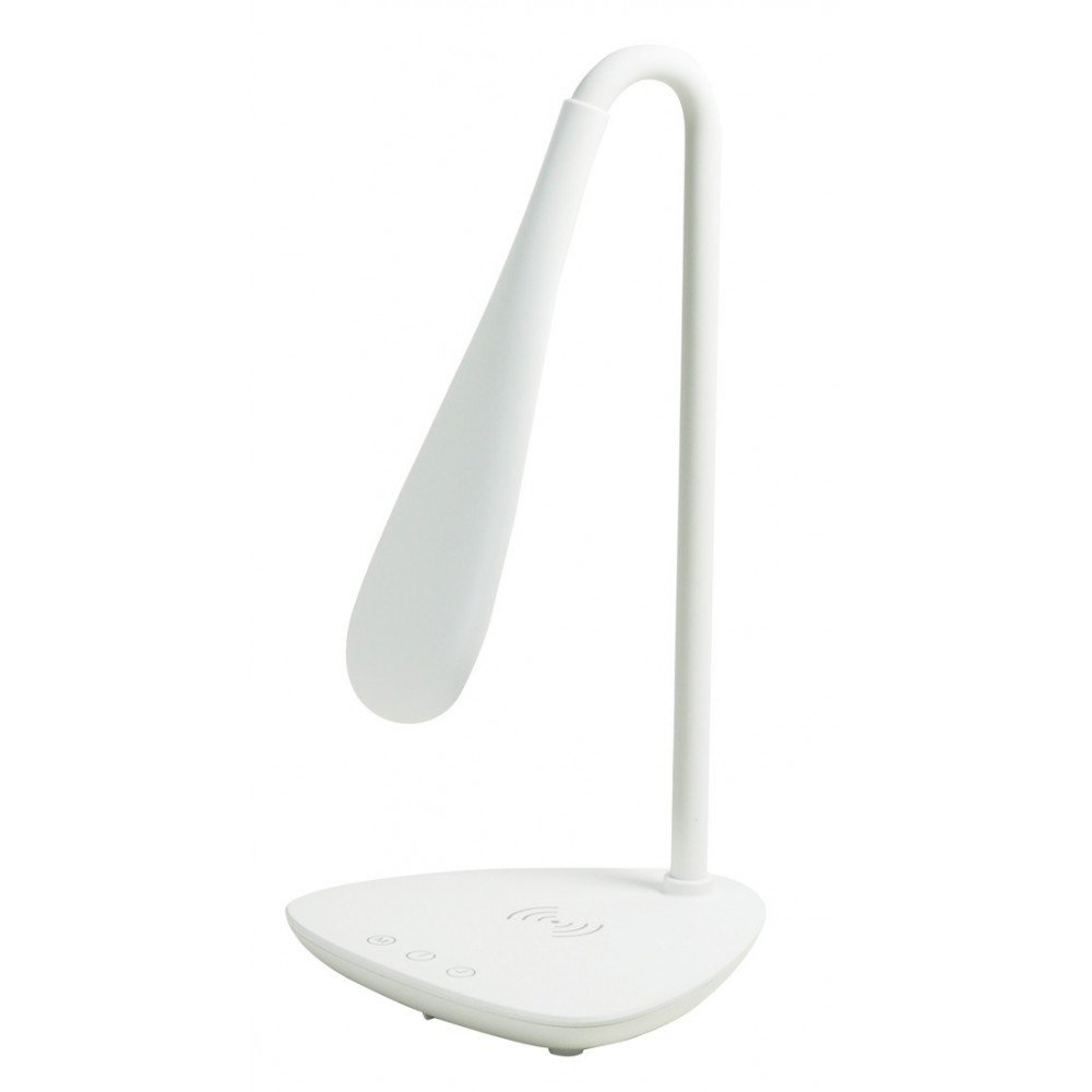 Techly Lampada a LED da Tavolo con Caricatore Wireless