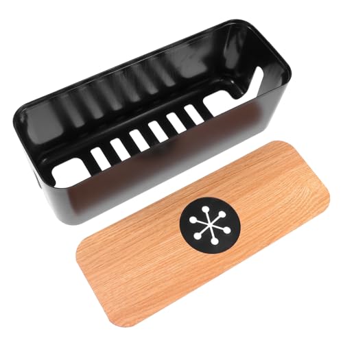 IMUSINICE Caja Organizadora Redonda para Cables Agujeros, Almacenaje para Gestión de Cables y Protección contra Humedad, Adecuado Hogar y Equipos de Juego