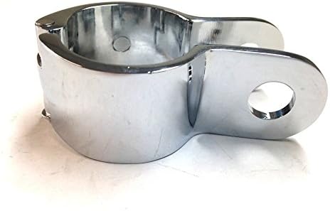 Miniatura 3 de XKH - Reemplazo de abrazaderas de estribera de cuerno largo cromado de 1 pulgada [B017QVSZW0]