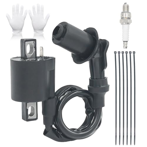 Ignition Coil Replacement for Yamaha Bear Tracker 250 YFM 250 1999-2004, Blaster 200 Timberwolf Raptor 250, Big Bear 350, Kodiak 400 Coil