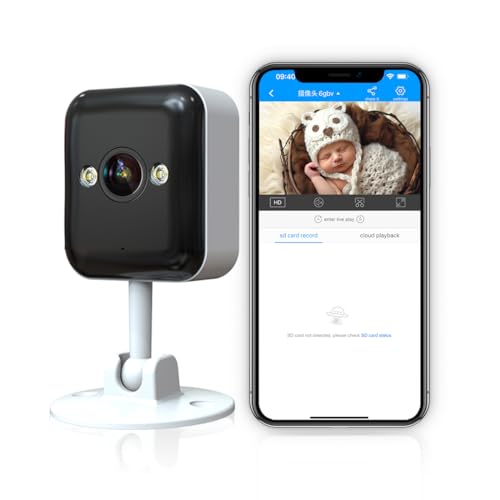 JOOAN Security Camera WiFi Camera Indoor Outdoor IP65 Weatherproof 1080P Pet Camera Color Night Vision Motion Detection N Alert 2-Way Audio, Supprt Cloud/Micro SD Record