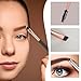6 Pieces Dual-Ended Brow Brush, Eyebrow Brush, Angled Eye Brow and Spoolie Brushes, Shaping and Filling Eyebrows, Eyebrow Spoolie Brushes for Precise Brushing, Black and Gold