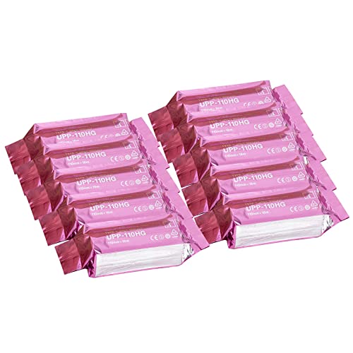 Ultrasound Paper 10 Rolls,Thermal Print Media upp 110 high Gloss Film, Black - Image 4