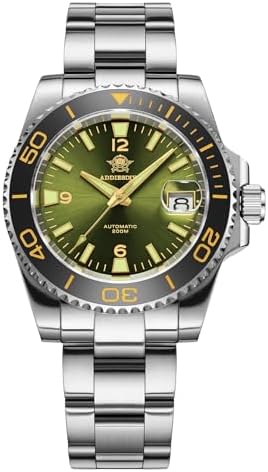 ADDIESDIVE Diving Watch Men's Automatic 200 m NH35A Automatic Men's Watch BGW9 Super Luminous Ceramic Bezel Analogue Watch Men AD2085