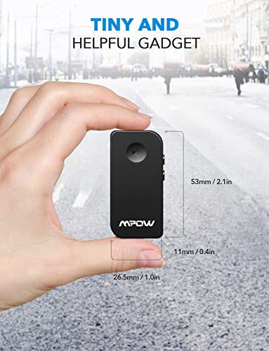 Mpow 044 Bluetooth Receiver 5.0 for Car Stereo, Bluetooth Car Adapter for 10 Hours Non-Stop Music Streaming or 8 Hours Hands-Free Calls,Bluetooth Aux Adapter Supports Siri & Google Assistant