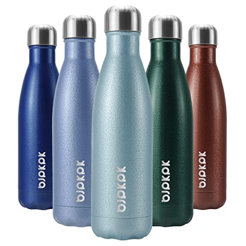 Image of BJPKPK Stainless Steel Water Bottle 17Oz Double Wall Vacuum Insulated Bottle,Magnetite Turquoise