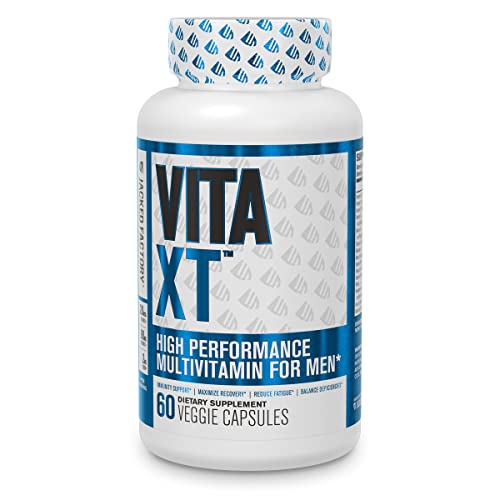 Vita XT Multivitamin for Men - Elite Daily Mens Multivitamin Supplement with Chelated Minerals & Vitamins C D A K B6 B12 & More for Energy, Immune Support, Vitality - 60 Veggie Pill Capsules