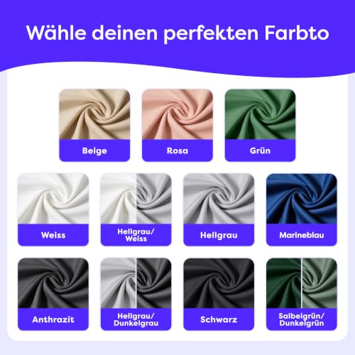 Wolkenfeld Mikrofaser Bettwäsche 135x200 cm – Kuschelig Weich, Bügelfrei & Doppelt Gebürstet – Oeko-TEX Bettwäsche-Sets… – Ansicht 6