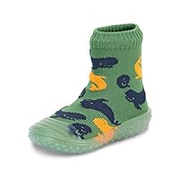 Sterntaler Baby - Jungen Adventure-Socks, Socke mit Gummisohle, Wasserschuh, Größe: 23/24, Grün