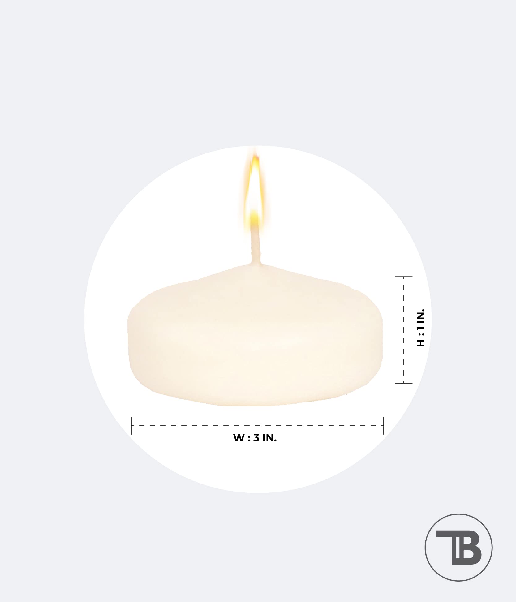 Velas flotantes perfumadas de 7,6 cm para centros de mesa, velas de agua, juego de 12 velas de vainilla para bodas, eventos al aire libre, hasta 11 horas, ceremonia de cena romántica