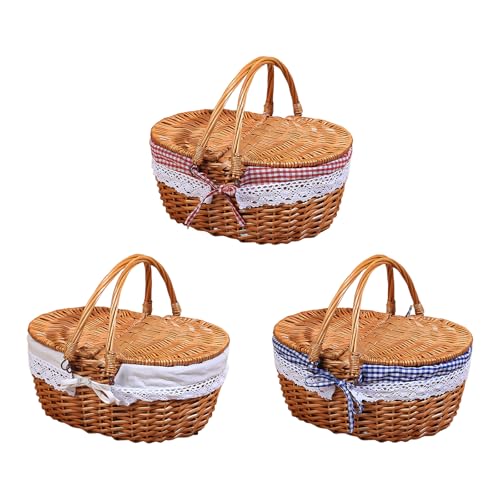 Cesta de mimbre ligera para camping y escapadas de fin de semana 7