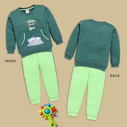 Image of LuvLap Baby Boys Full Sleeve Sweatshirt & Pyjama Set Pack of 1