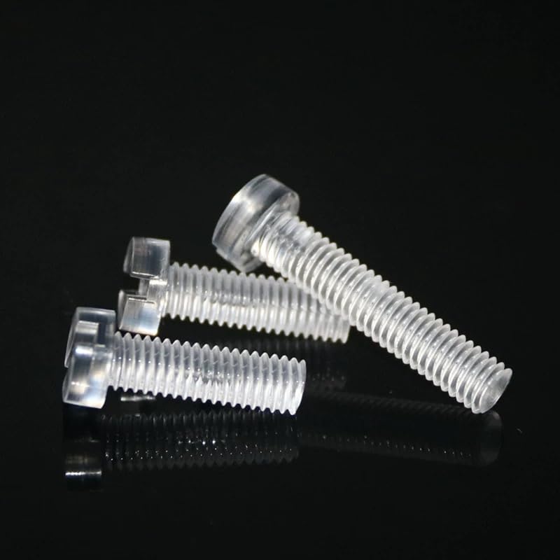 PC Acrylic Plastic Slotted Cheese Head Screws M3 M4 M5 M6 (500,M5 x 8mm)
