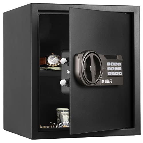 Kabisafe Security Safe Box With Sensor Light, Cabinet Home Fireproof Safe With Double Digital Keypad Safety Key Lock For Home Business Office Hotel Money Document Jewelry Passport #TOP23