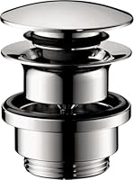 hansgrohe Ablaufgarnitur Push-Open für Waschbecken und Bidet mit Überlauf, Chrom