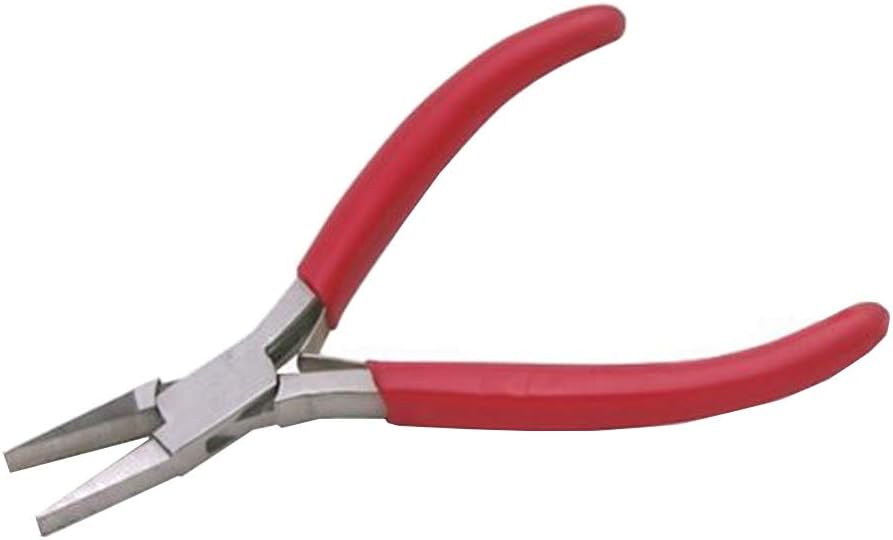 Economic Smooth Flat Nose Pliers, 4.75" long with Slim 3/16" Square tips