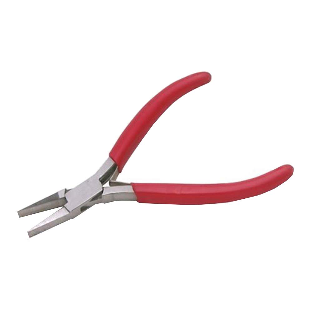 Economic Smooth Flat Nose Pliers, 4.75" long with Slim 3/16" Square tips