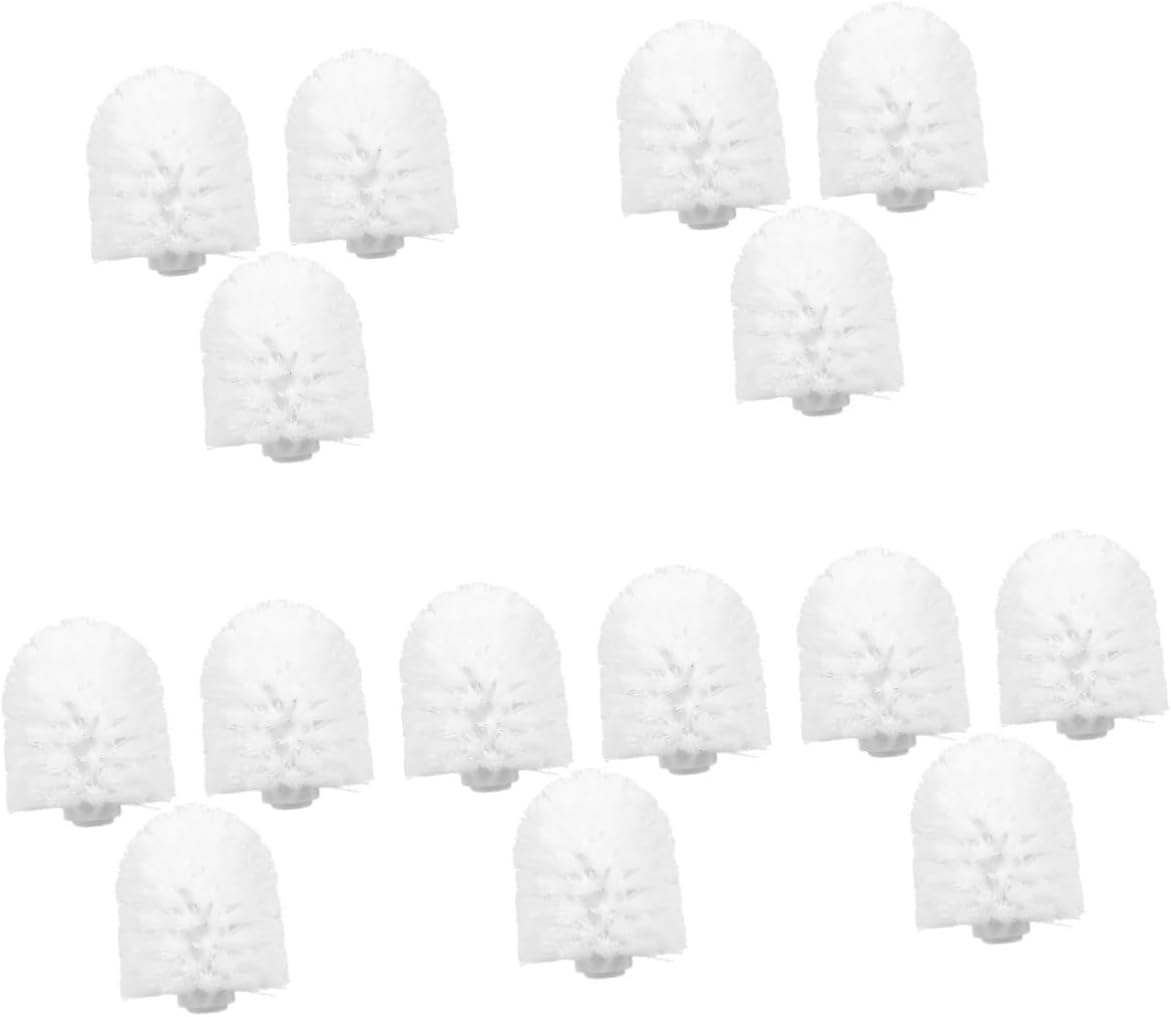 Cabilock 15pcs Toilet Brush Replacement Cleaning Tool for Bathroom High Toughness Bristles for Home Hotel Office Use Efficient Cleaning Supplies