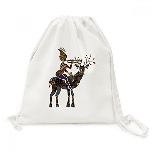 Sac en toile femme africaine avec fermeture cordon robuste