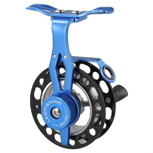 Carrete de pesca para zurdos con mecanismo de engranaje eficiente y tamaño compacto (carrete de mano izquierda)