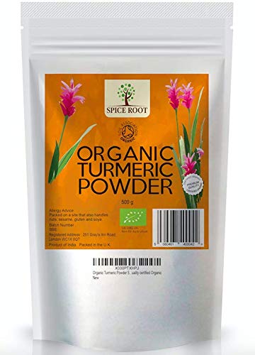 Bio Curcuma Poudre 500g (poudre de curcuma bio, Bio turmeric powder) - Certificat bio, qualité supérieure | Vegan | Ayurveda | Bon pour l'immunité naturelle