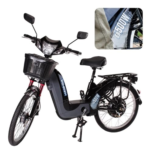 Bicicleta Elétrica Motor 500w Wehawk Hw03 Bateria Recarregável