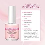 Keratin + Vitamins E Nail & Cuticle Oil - 15ml Nail Strengthener For Weak Nails - Quick Dry Growth Treatment Nail Polish Strengthener - For Nails Growth, Repair, Hardener, Care And Growth Treatment - Image 7