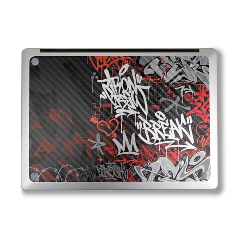 Image of Carbon Fiber Laptop Skin Compatible with Alienware M18 R2 (2024) - Red Tag - Premium 3M Vinyl Protective Wrap Decal Cover - Easy to Apply | Crafted in The USA by MightySkins