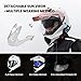 ILM Dual Sport Adventure Motorcycle Helmet with Pinlock Compatible Sun Visor Snowmobile ATV Dirt Bike Off Road Casco Model WS902 (White, XL)