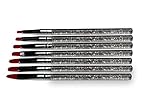 Pinselset 7 durchsichtig glitzernde Pinsel für Gelägel Nailart UV-Gel & Acryl für die Maniküre Nail Brush