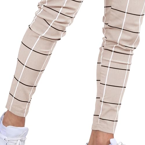 Pantalón skinny de hombre a rayas y cuadros miniatura 3