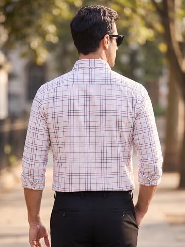 Image of IndoPrimo Men's Stylish Cotton Blend Casual Checks Shirt || Full Sleeve Shirt for Man || Perfect for Casual and Classic Fit & Style || Stylish Everyday Wear
