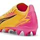 Puma Women Ultra Match Fg/Ag Wn’S Soccer Shoes, Sun Stream-Puma Black-Sunset Glow, 40 EU