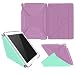 roocase iPad Air 2 Case - Origami 3D iPad Air 2 2014 Slim Shell Case Smart Cover with Sleep / Wake [Features Landscape, Portrait, Typing Stand] for Apple iPad Air 2 (2014) 6th Generation Latest Model, Radiant Orchid / Mint Candy