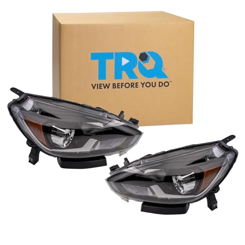 Image of TRQ Headlight Assembly Set Front Driver & Passenger Side NI2502246 NI2503246 Compatible with 2016 Nissan Sentra