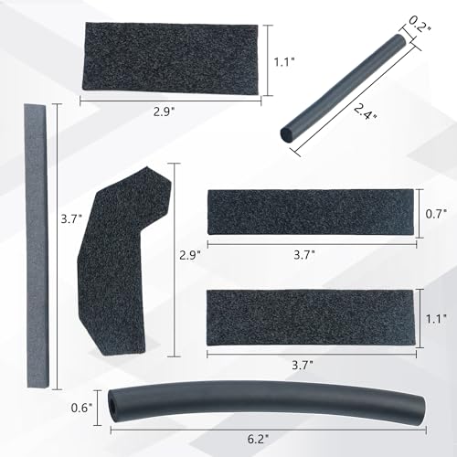 Hard Top Removable Seal Kit, Foam Blocker Replacement for 2007-2017 Wrangler JK and Wrangler JK Unlimited Replaces 68026937AB 17 Pcs Black