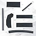 Hard Top Removable Seal Kit, Foam Blocker Compatible with 2007-2017 Jeep Wrangler JK and Wrangler JK Unlimited Replaces 68026937AB 17 Pcs Black