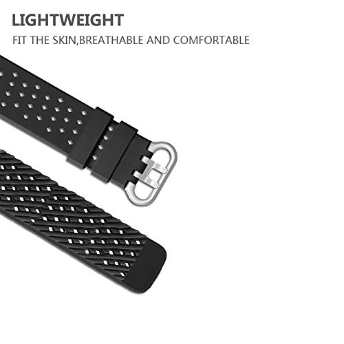 Bracelet anti-transpiration Fitbit Charge 3 souple réglable - 3