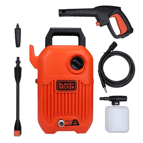 BLACK+DECKER BEPW1600 1300W 1600 PSI 110 Bar Pressure Washer for ...