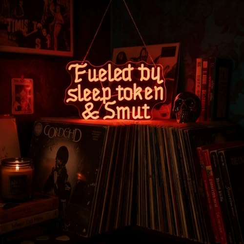 Image of Fueled by Sleep Token and Smut Neon Sign, 16.5 inchx10.2 inch