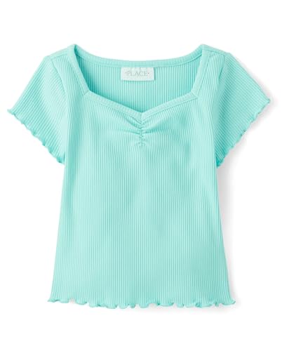Image of The Children's Place Girls' Basic Short Sleeve Knit Shirts