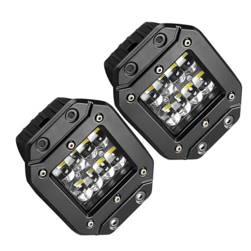 Hemobllo 2 piezas LED Driving Lamp Row Work Light For Car Atv Suv Off-road Vehicles Embedded Cubes