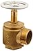 Dixon AV250-I Powhatan Cast Brass Global Angle Hose Valve, 2-1/2" NPT Female x 2-1/2" NST Male, 300 psi pressure