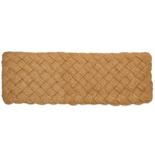 MAINEVENT Rope Doormat 50x15 Inch, Large Rope Door Mat Woven Doormat, Long Braided Door Mat, Braided, Nautical Outdoor Sailors Knot Rug for Indoor and Covered Outdoor