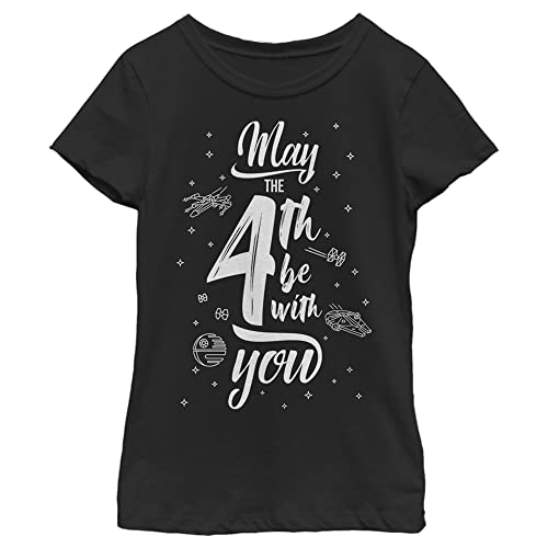 STAR WARS Girl's May The Fourth Starry Icons T-Shirt