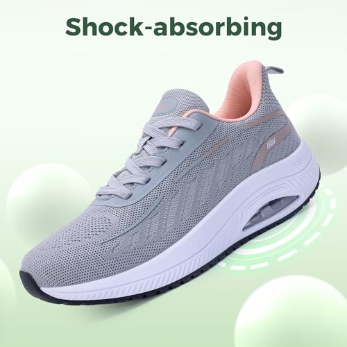Image of IIV Womens Walking Shoes with Arch Support Plantar Fasciitis Sneakers Women Orthotic Tennis Shoes for Workout
