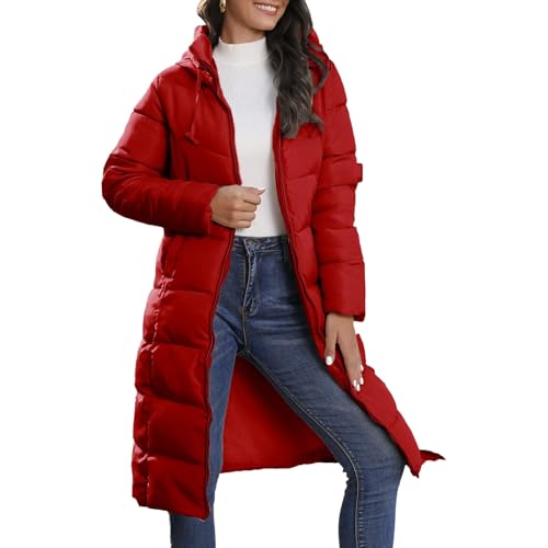 Manteau à capuchon long pour balades hivernales et quotidien des femmes