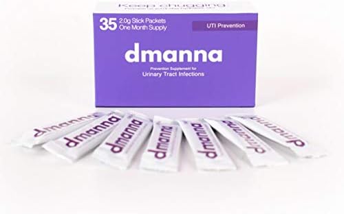 Dmanna: 2000mg D-Mannose Powder Packets, Easy Use D Mannose Packets for Urinary Tract Health. Naturally Stop Your UTI Before It Starts. Comes with 35 Powder Packs. (1 Month Supply)