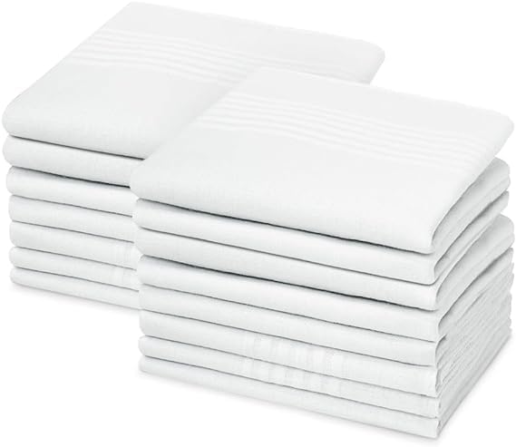 100% Cotton Premium Collection Handkerchiefs Hanky For Men - Large Size (43Cm X 43Cm)-picture-17