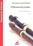 russischer notenverlag Russische Volkslieder 15 Russische Lieder für 2 Blockflöten SA (Spielpartitur)